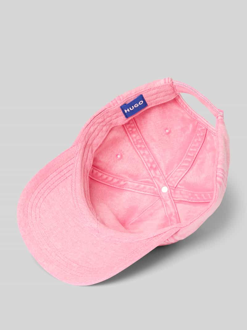 Hugo Blue Baseballpet met labeldetail model 'Alyce'