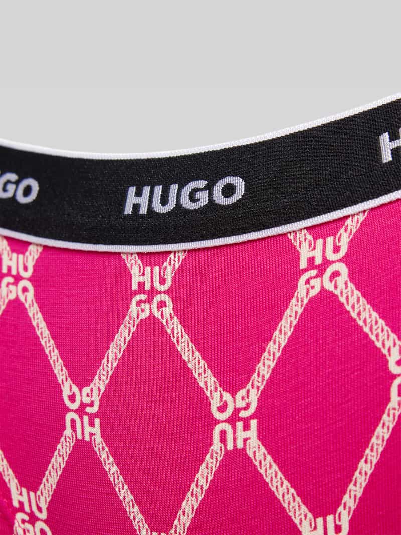 HUGO String met elastische band met label in een set van 3 stuks