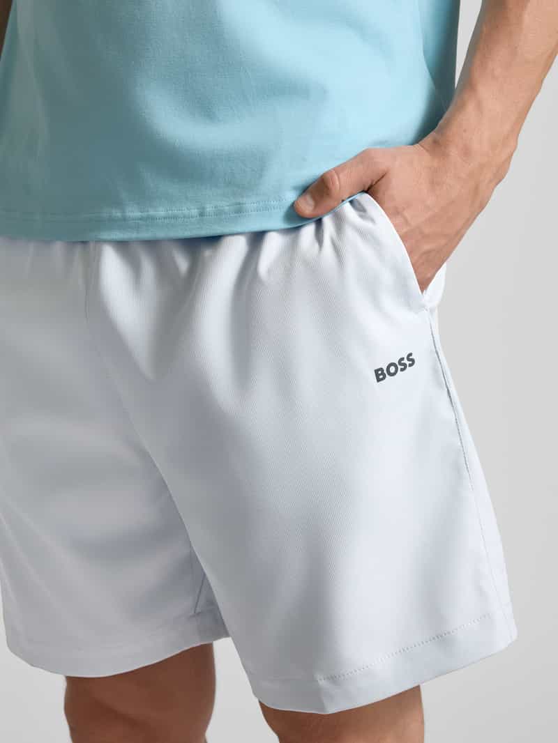 BOSS Green Regular fit korte broek van ademend materiaal