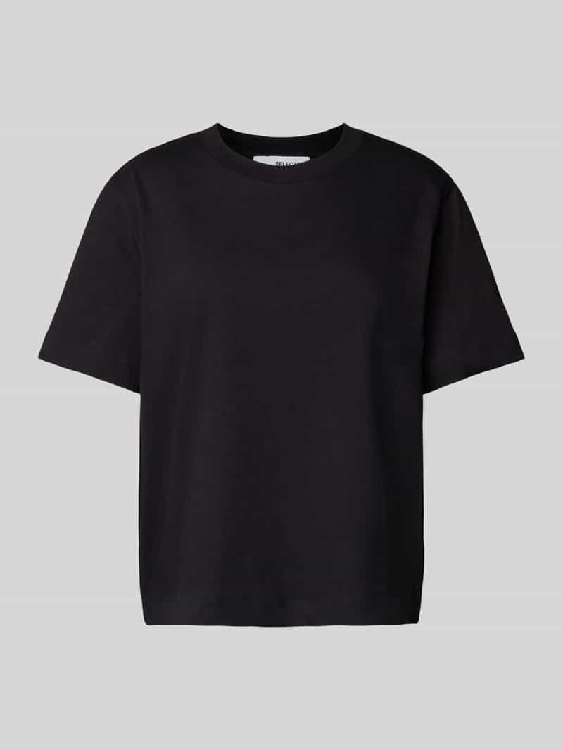 Selected Femme T-shirt met ronde hals model 'ESSENTIAL'