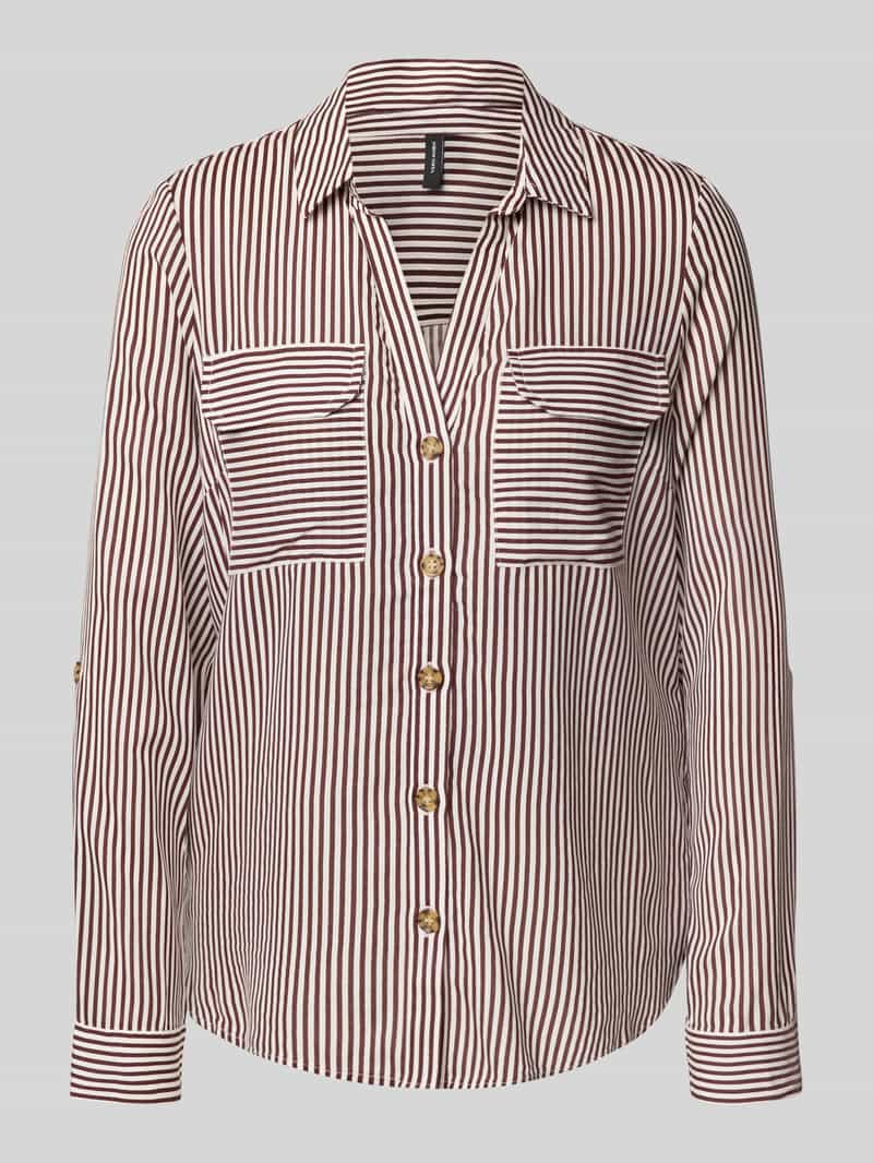 Vero Moda Regular fit overhemdblouse van pure viscose model 'BUMPY'