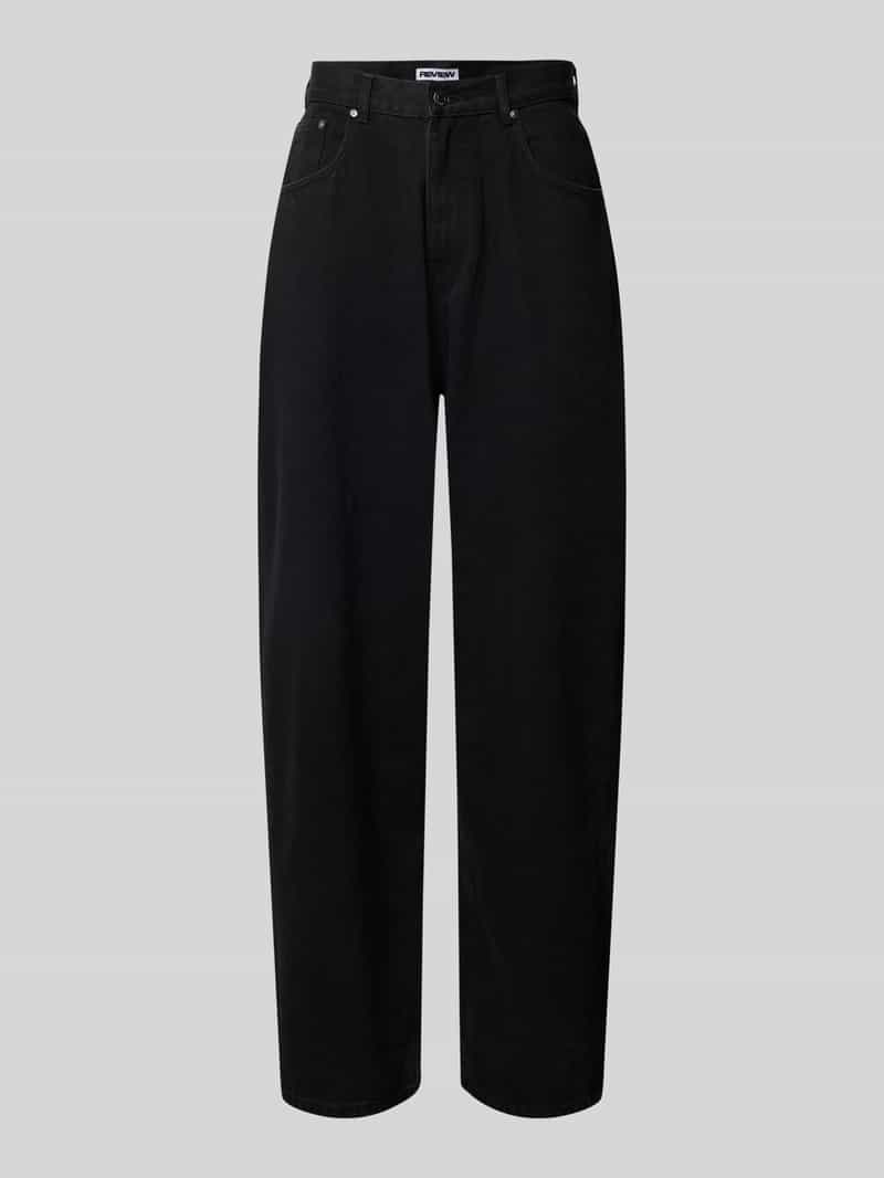 REVIEW Super baggy fit jeans met viscose