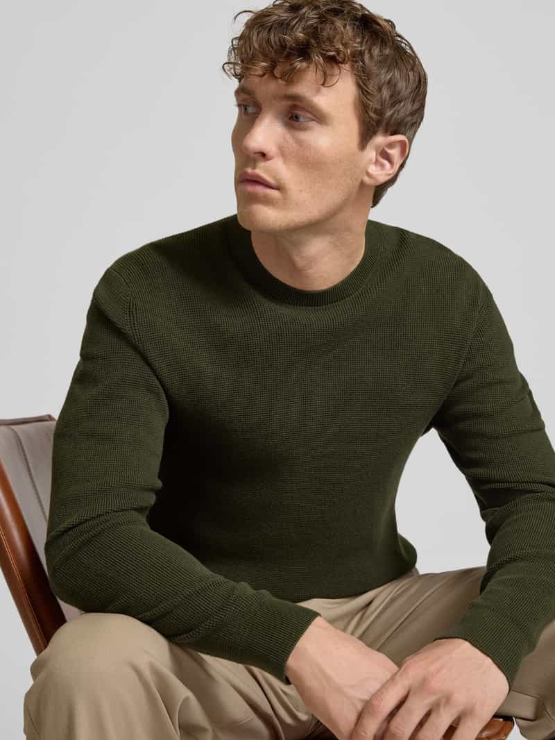 Matinique Gebreide pullover met labeldetail model 'lagoon'
