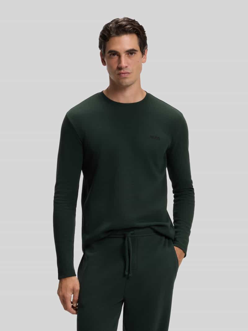 Boss Regular fit shirt met lange mouwen van katoenmix