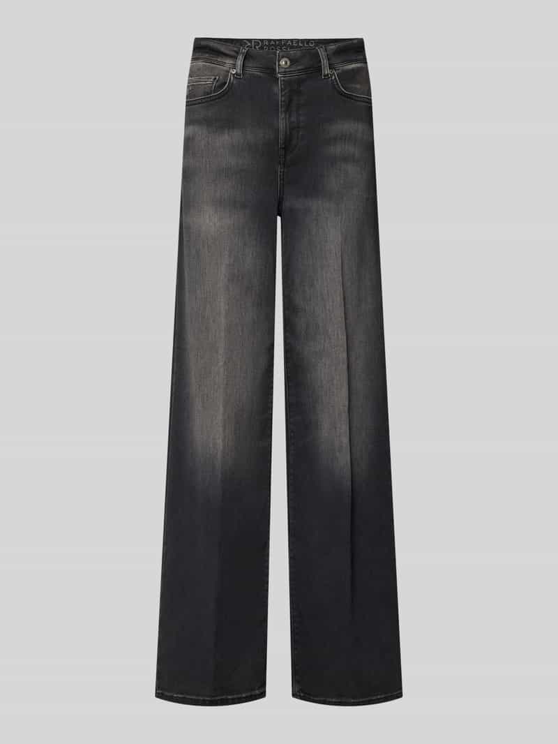 RAFFAELLO ROSSI wide fit jeans met dark-wash-effect model 'SEVENTY'