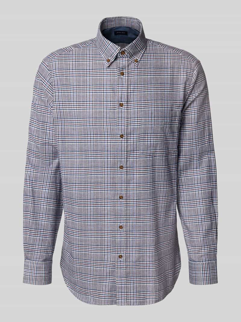 Christian Berg Men Vrijetijdsoverhemd met knoopsluiting