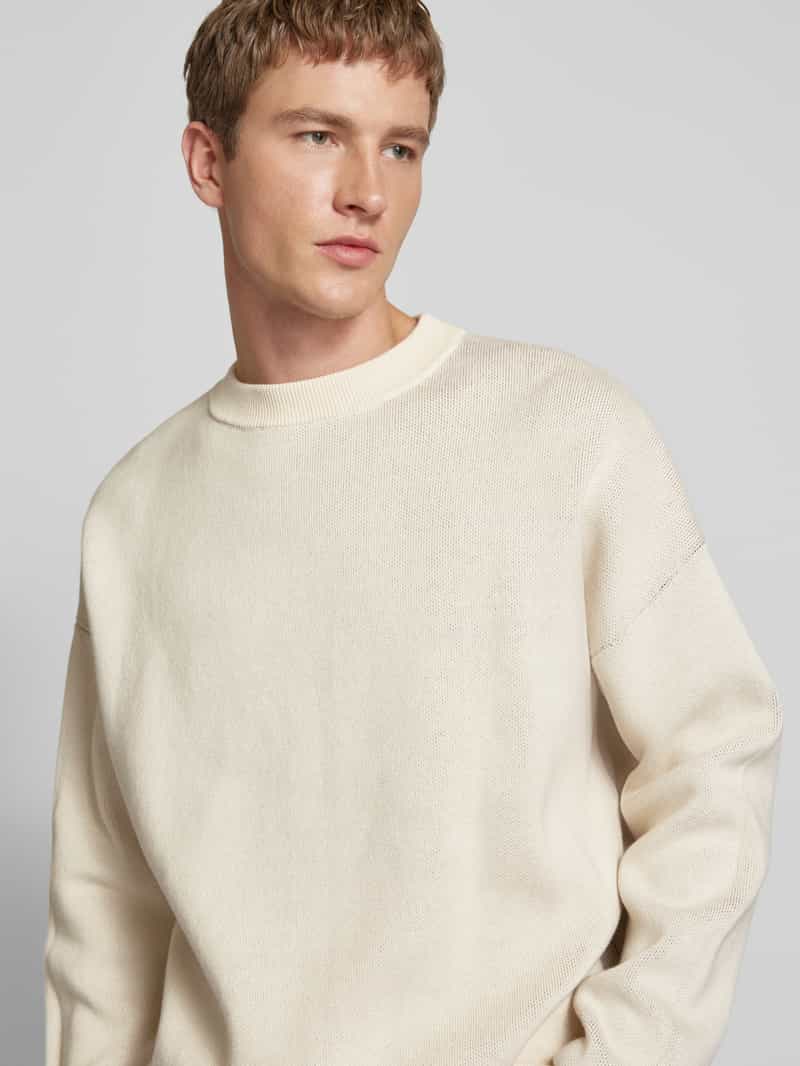 PROHIBITED Gebreide pullover met ribboorden model 'Brixton'