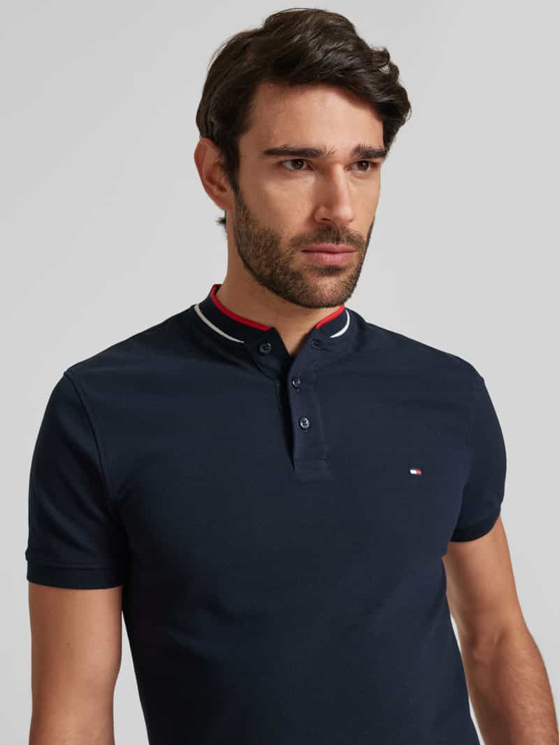 Tommy Hilfiger Slim fit poloshirt met opstaande kraag model 'MAO'