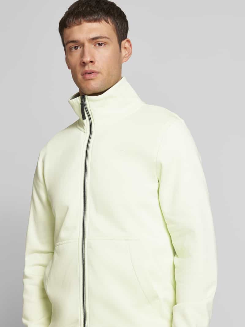 Tom Tailor Regular fit sweatjack van katoenmix met opstaande kraag