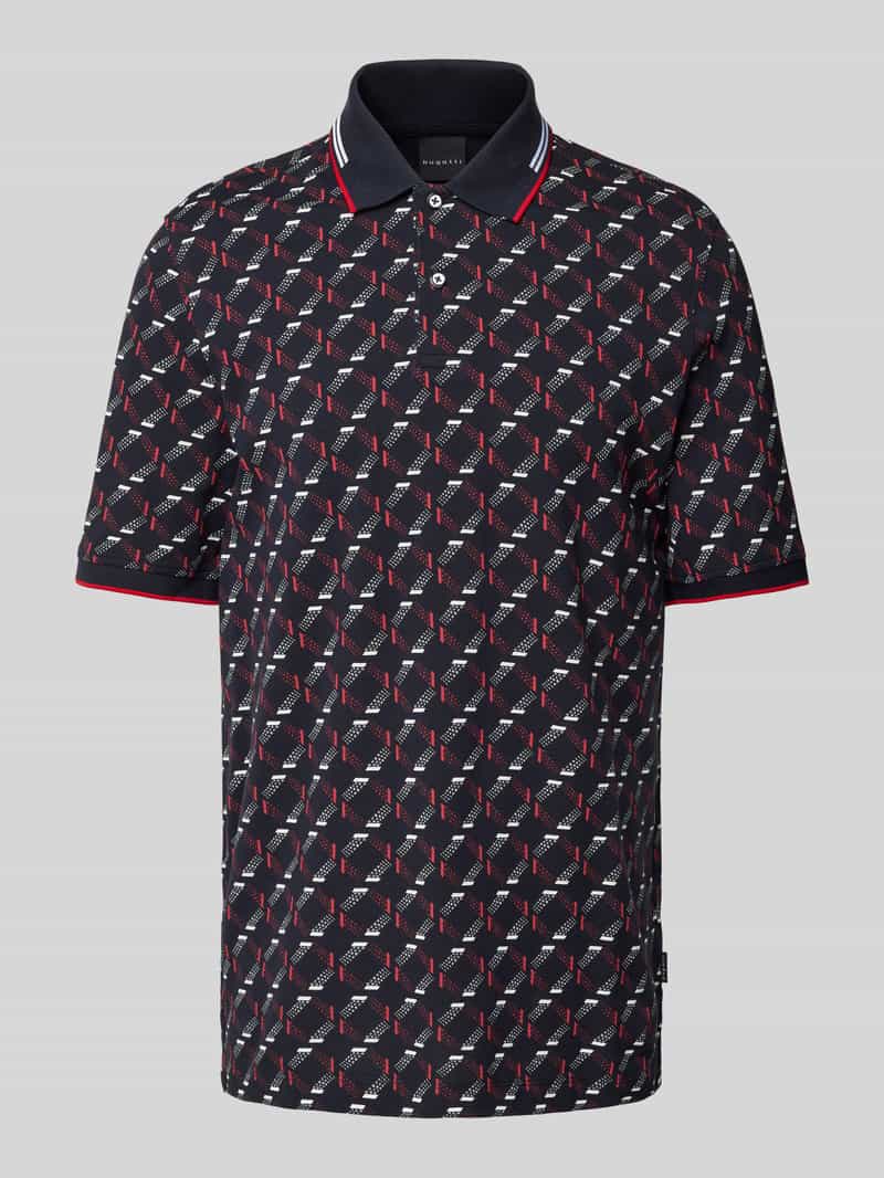 Bugatti Regular fit poloshirt met labeldetail