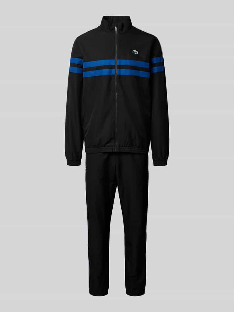 Lacoste Regular fit trainingspak met contraststrepen