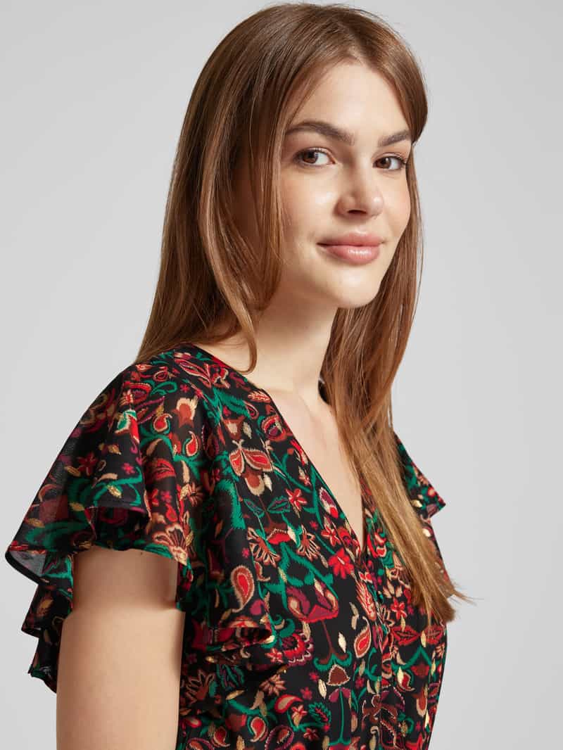 Apricot Maxi-jurk met V-hals