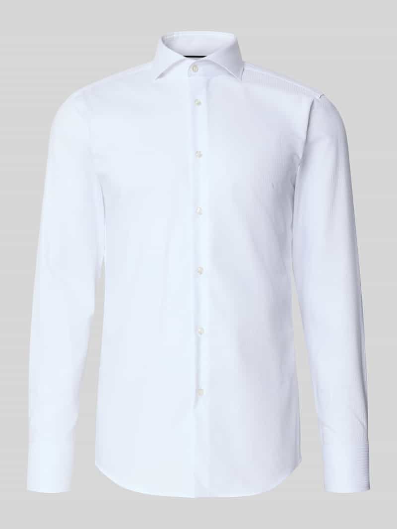 Boss Slim fit zakelijk overhemd van puur katoen model 'HANK'