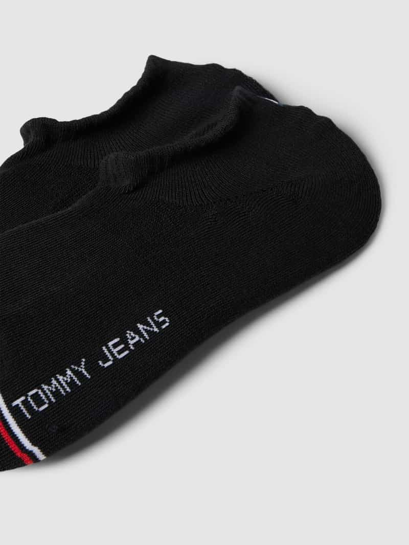 Tommy Hilfiger Kousenvoetjes met contraststrepen in een set van 2 paar