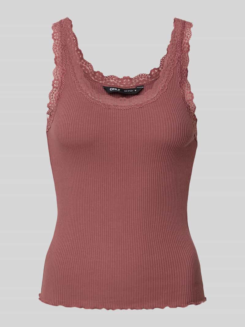 Only Regular fit tanktop met volants bij de zoom model 'SRA'