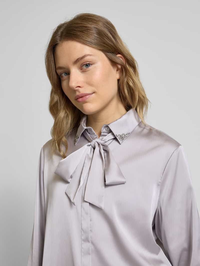 Christian Berg Woman Selection Regular fit strikblouse met blinde knoopsluiting