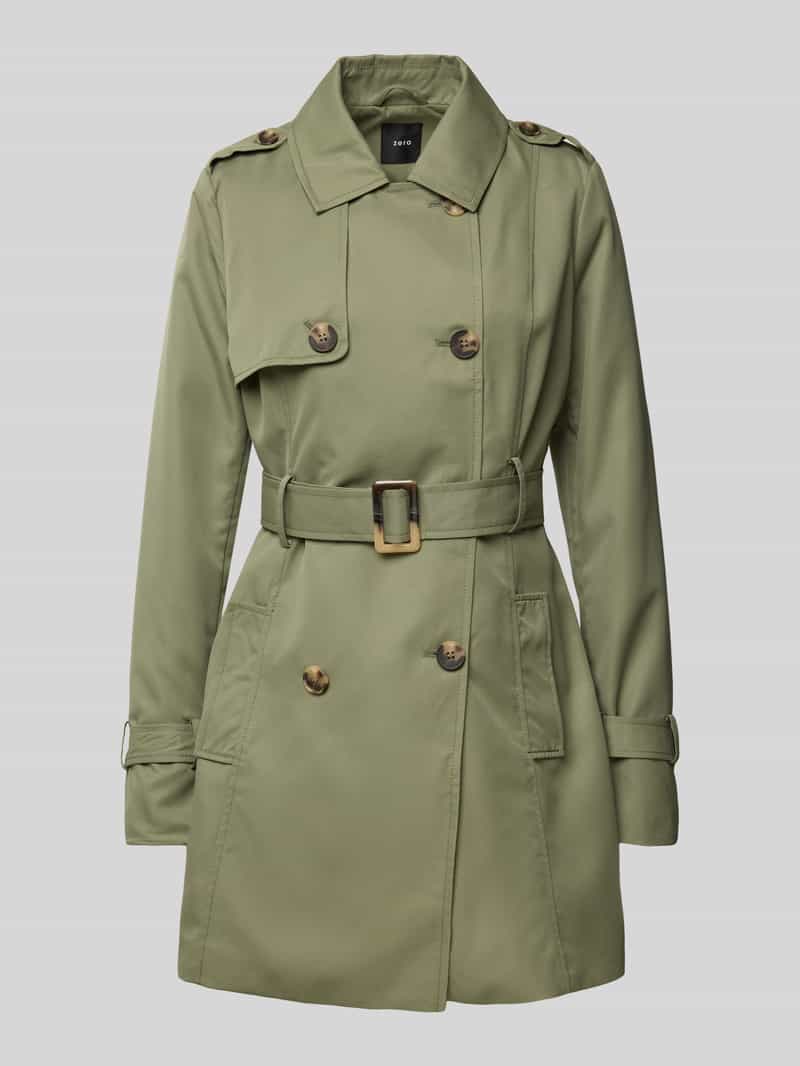 Zero Trenchcoat met tailleriem