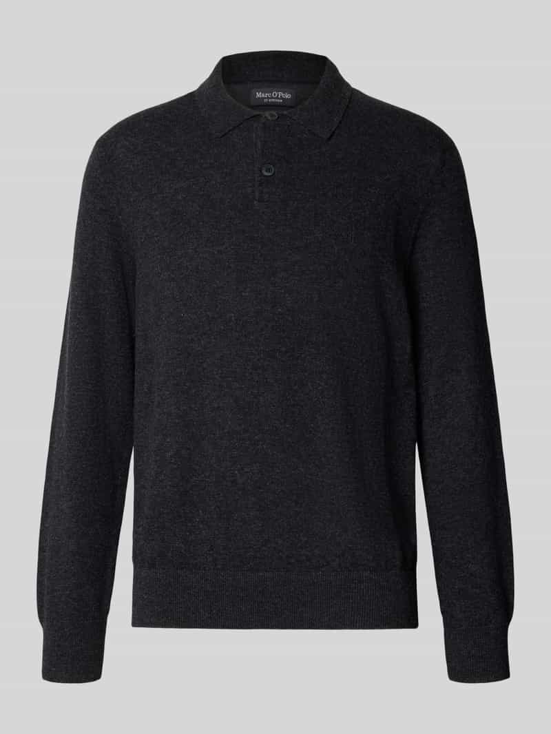 Marc O'Polo Regular fit pullover van mix van katoen en scheerwol