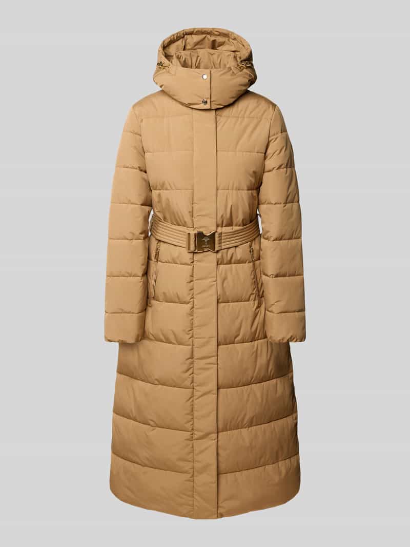 Joop! Gewatteerde lange jas met capuchon model 'Cassandra'