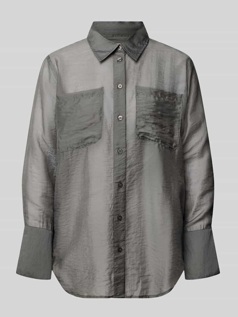 My Essential Wardrobe Blouse met borstzakken model 'Smilla'