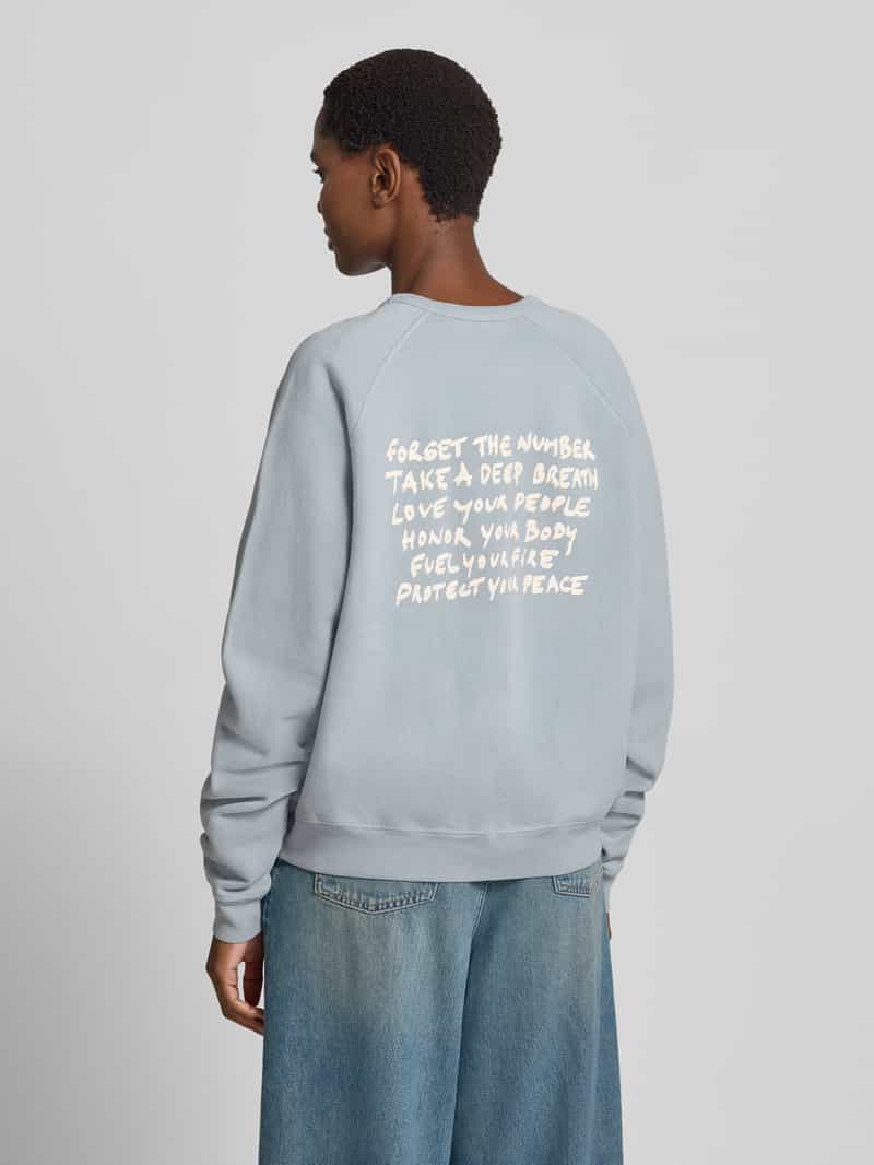 BA&SH relaxed fit sweatshirt van 100% katoen met statementprint