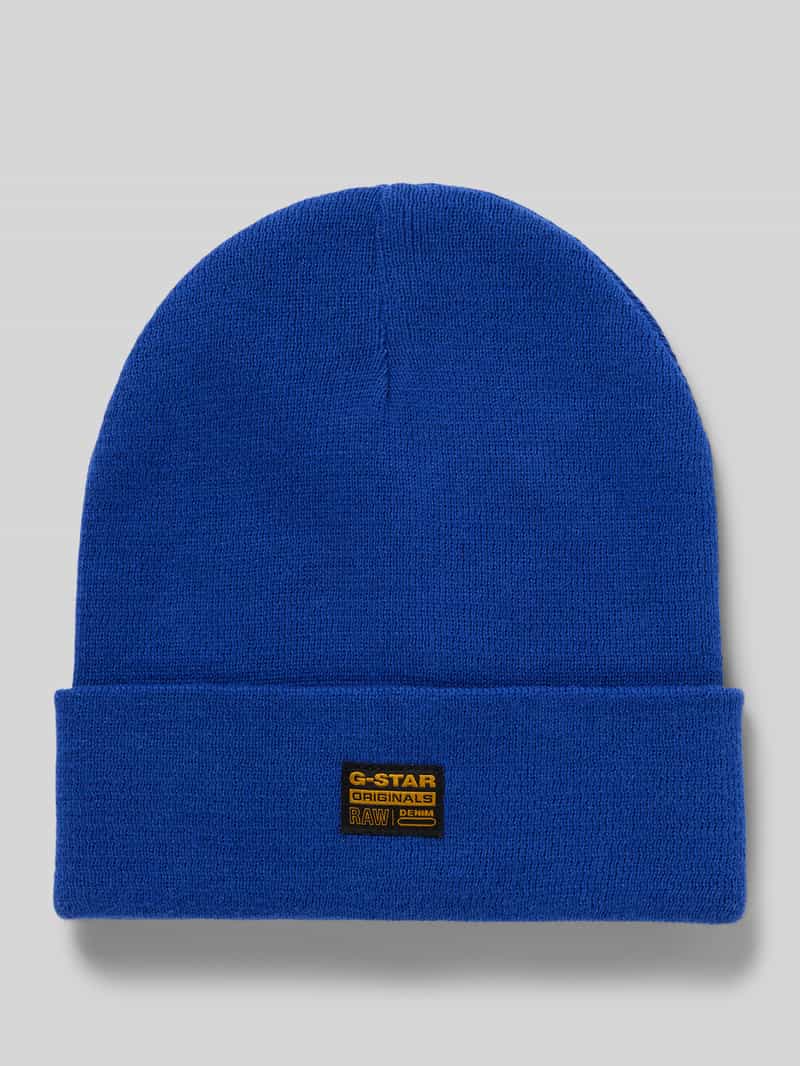 G-Star Raw Beanie met labelpatch model 'Effo'