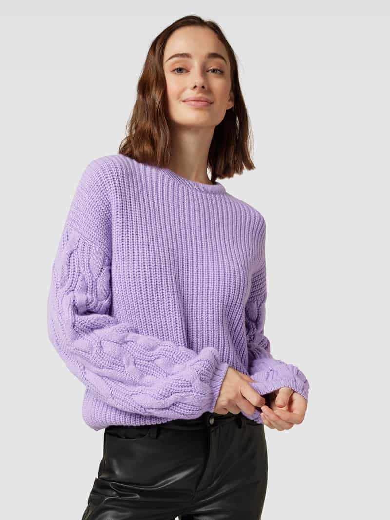 LANIUS Gebreide pullover met kabelpatroon