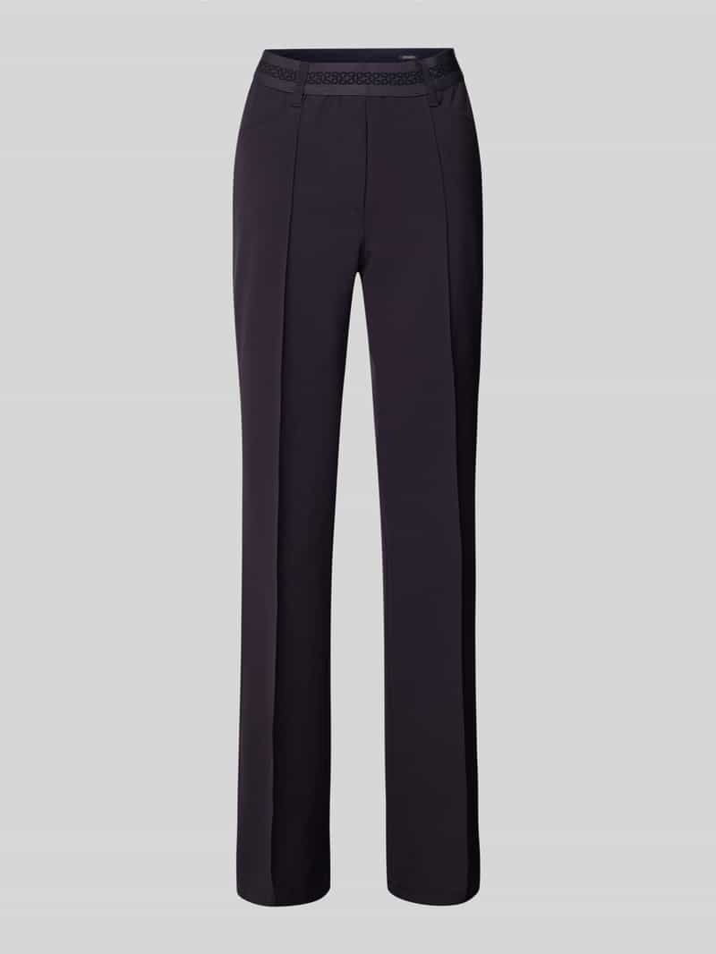 Gardeur Straight leg broek met vaste persplooien model 'Zilla'
