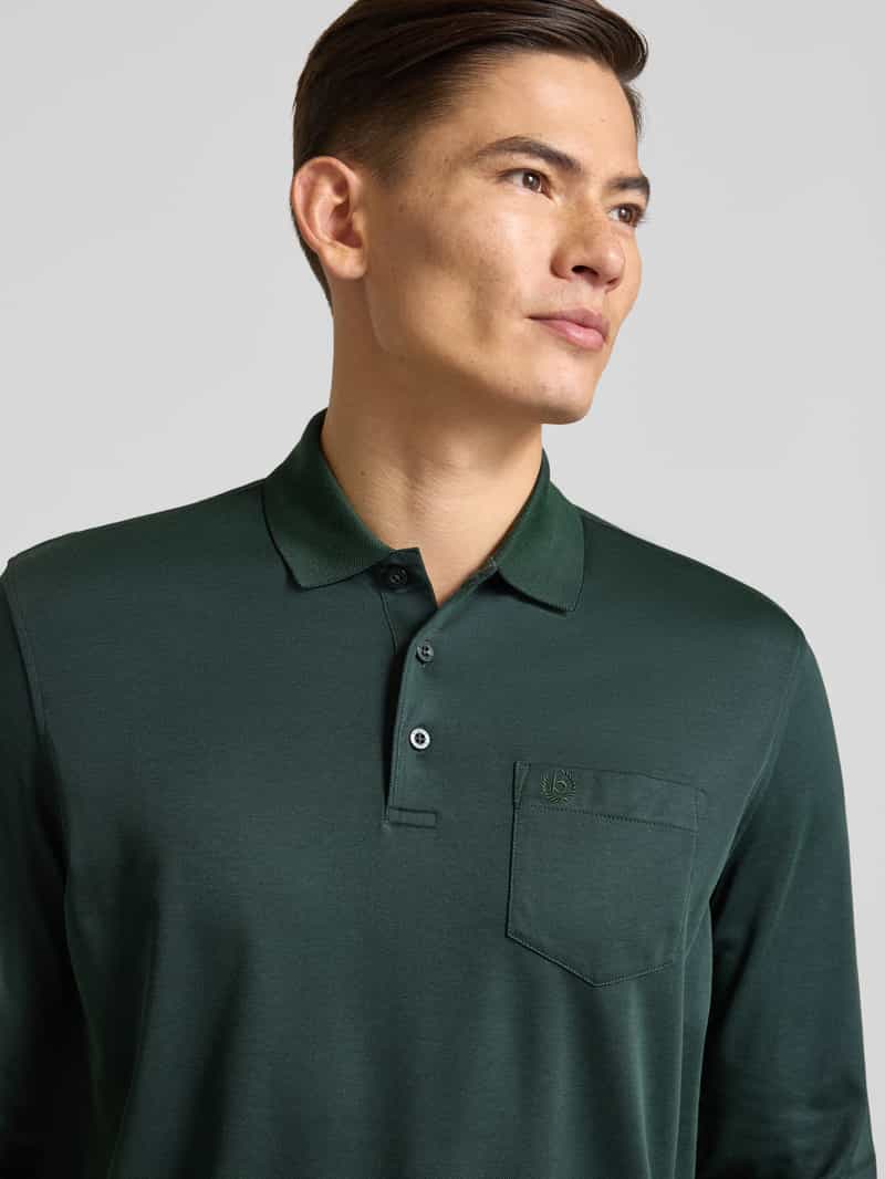 Bugatti Poloshirt met labelstitching