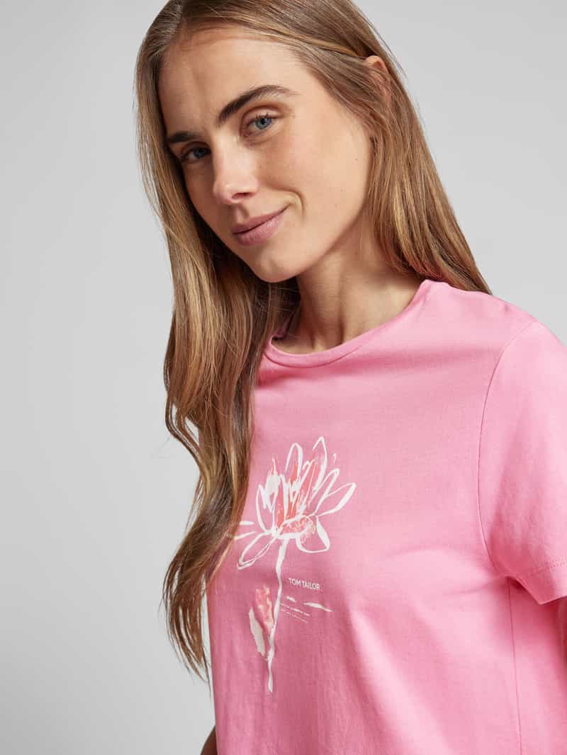 Tom Tailor Regular fit T-shirt van puur biologisch katoen