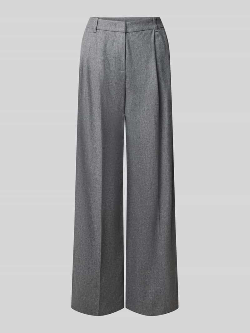 Boss Wijd vallende broek van mix van wol en lyocell model 'Tiana18'