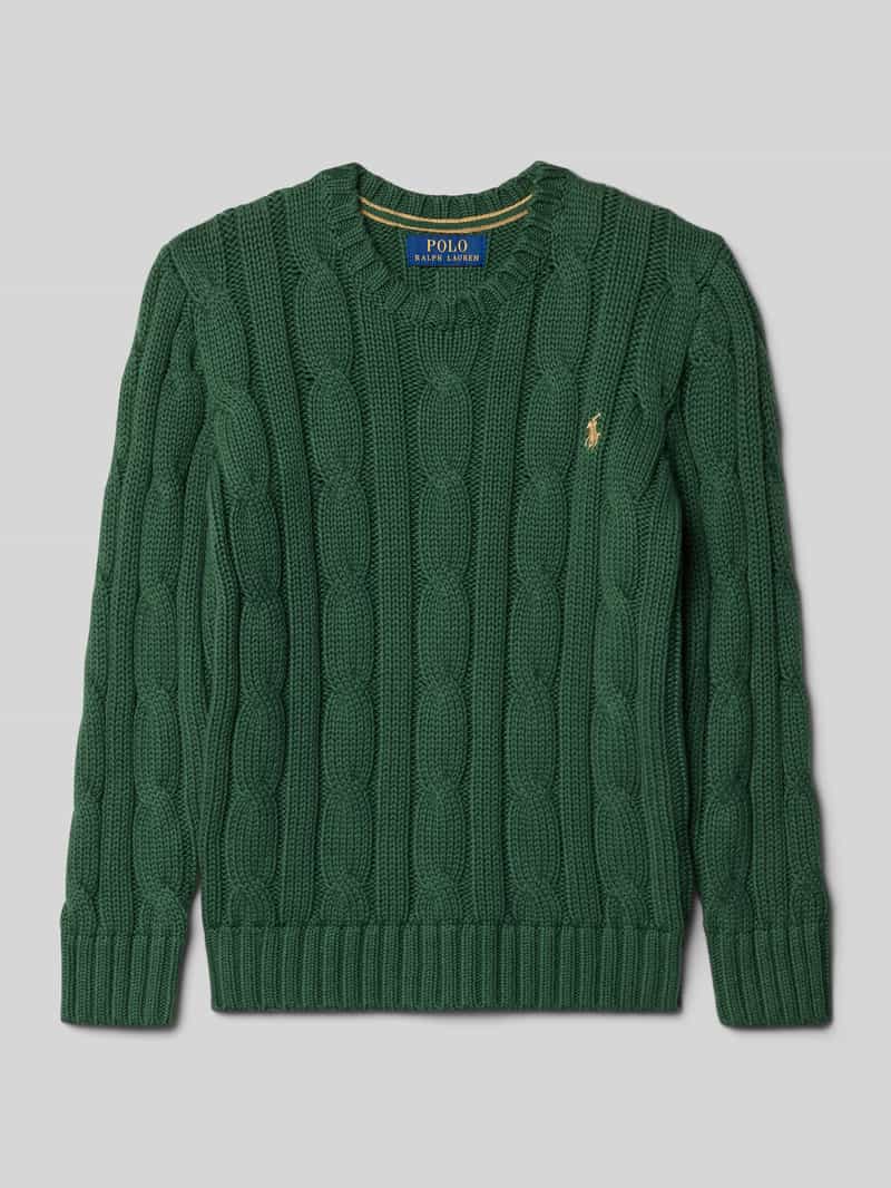 Polo Ralph Lauren Teens Gebreide pullover met ribboorden