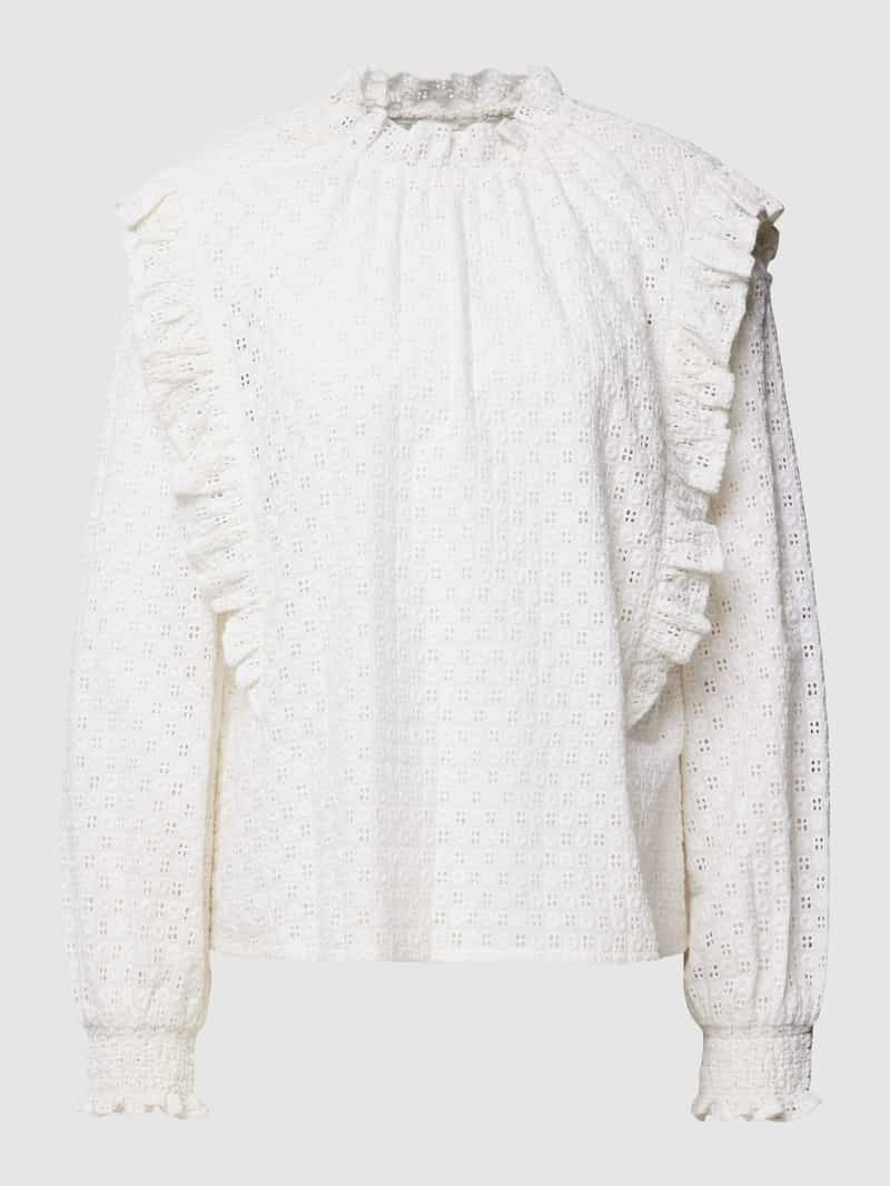 Jake*s Casual Blouse met broderie anglaise