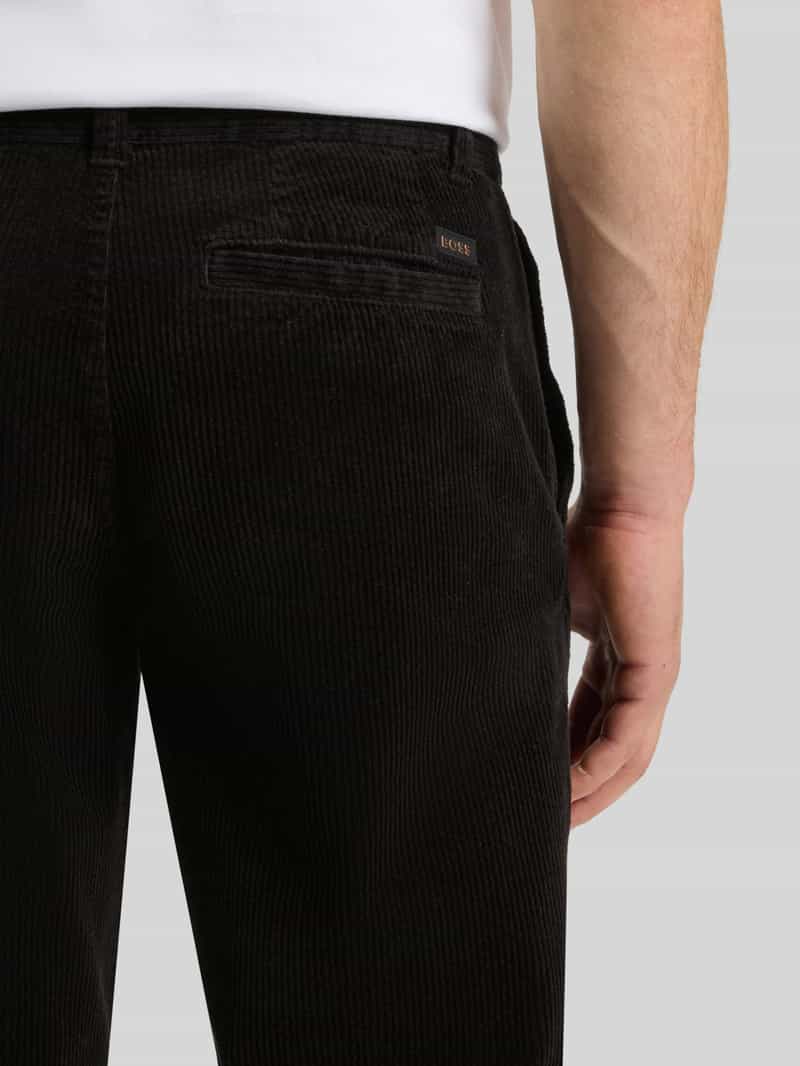 Boss Orange Tapered corduroy broek van katoenmix model