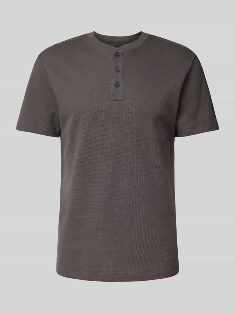 Tom Tailor Denim Regular fit T-shirt met wafelstructuur