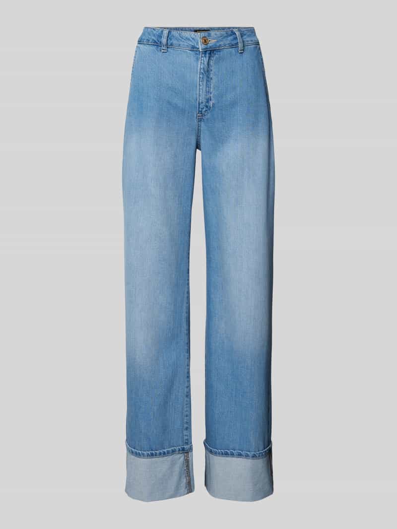 MORE & MORE Relaxed fit jeans met steekzakken opzij