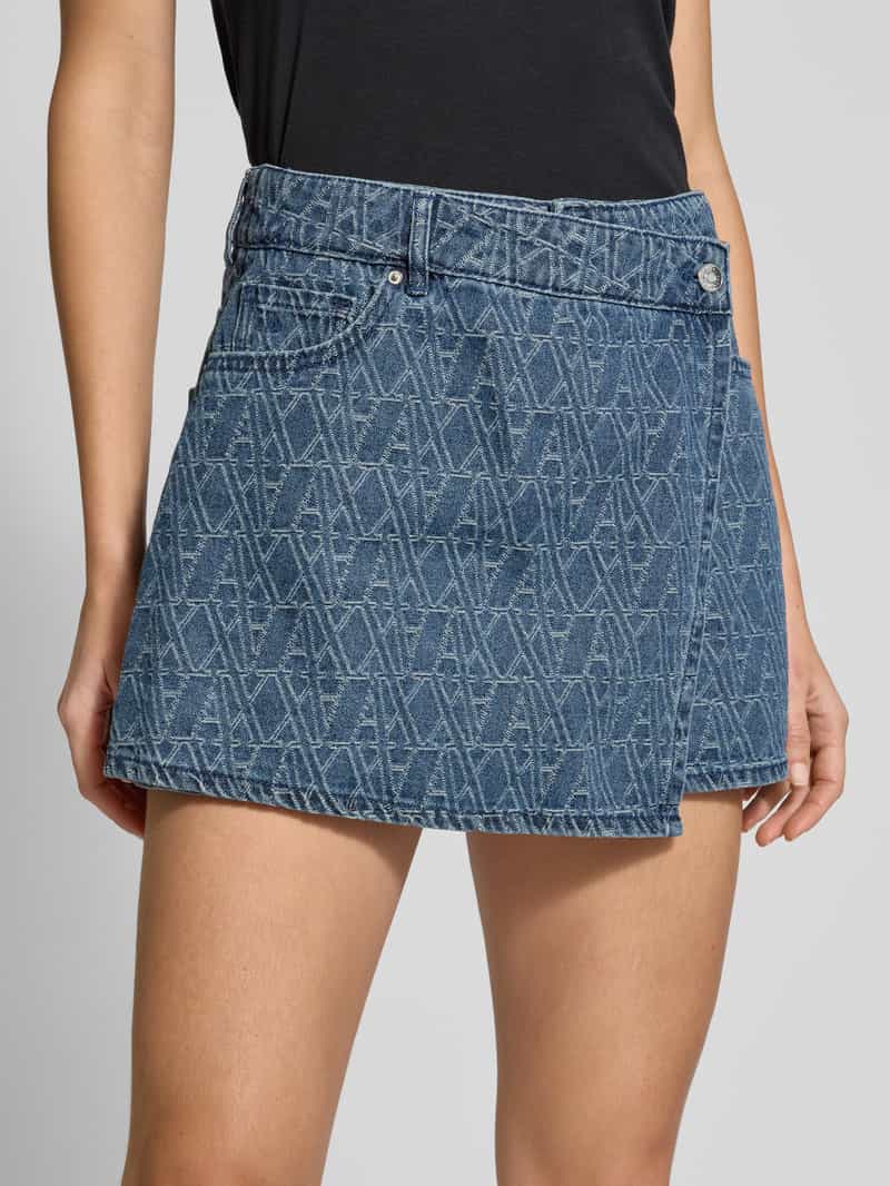 Armani Exchange Jeansrok in wikkellook