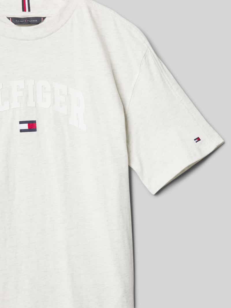 Tommy Hilfiger Teens T-shirt met labelstitching model 'VARSITY'