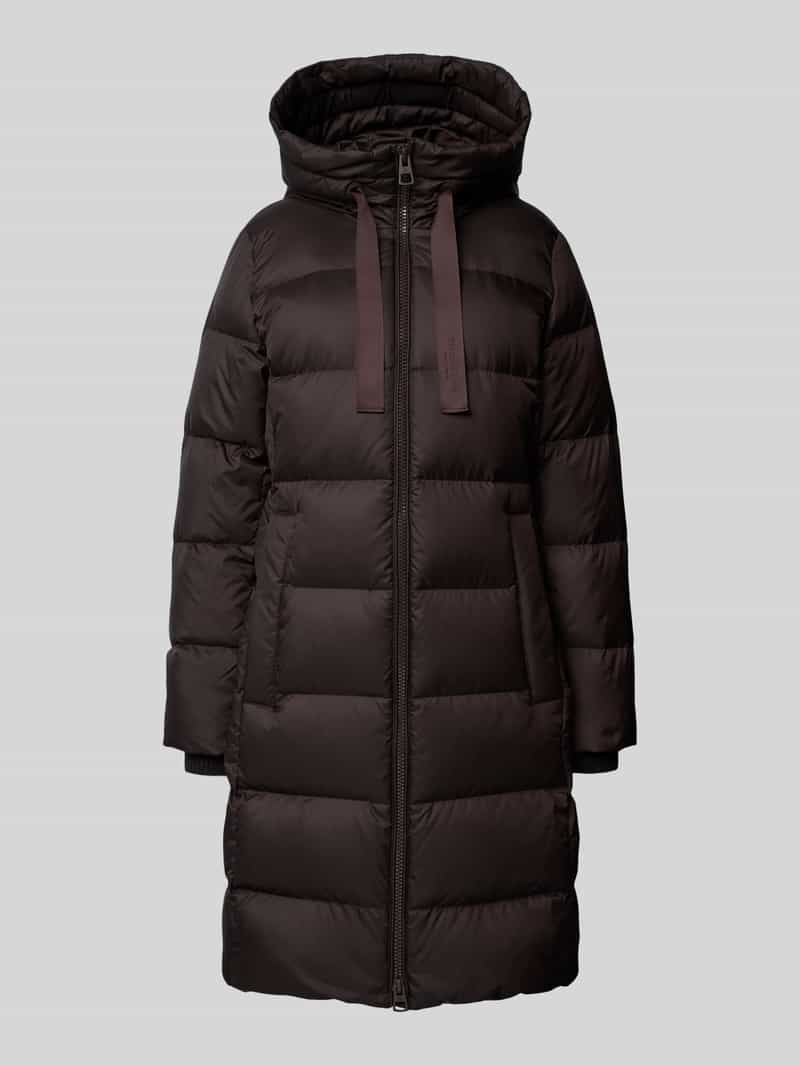Marc O'Polo Regular Fit Daunenmantel mit Daunen-Feder-Füllung in Mittelbraun, Größe 42 170379042