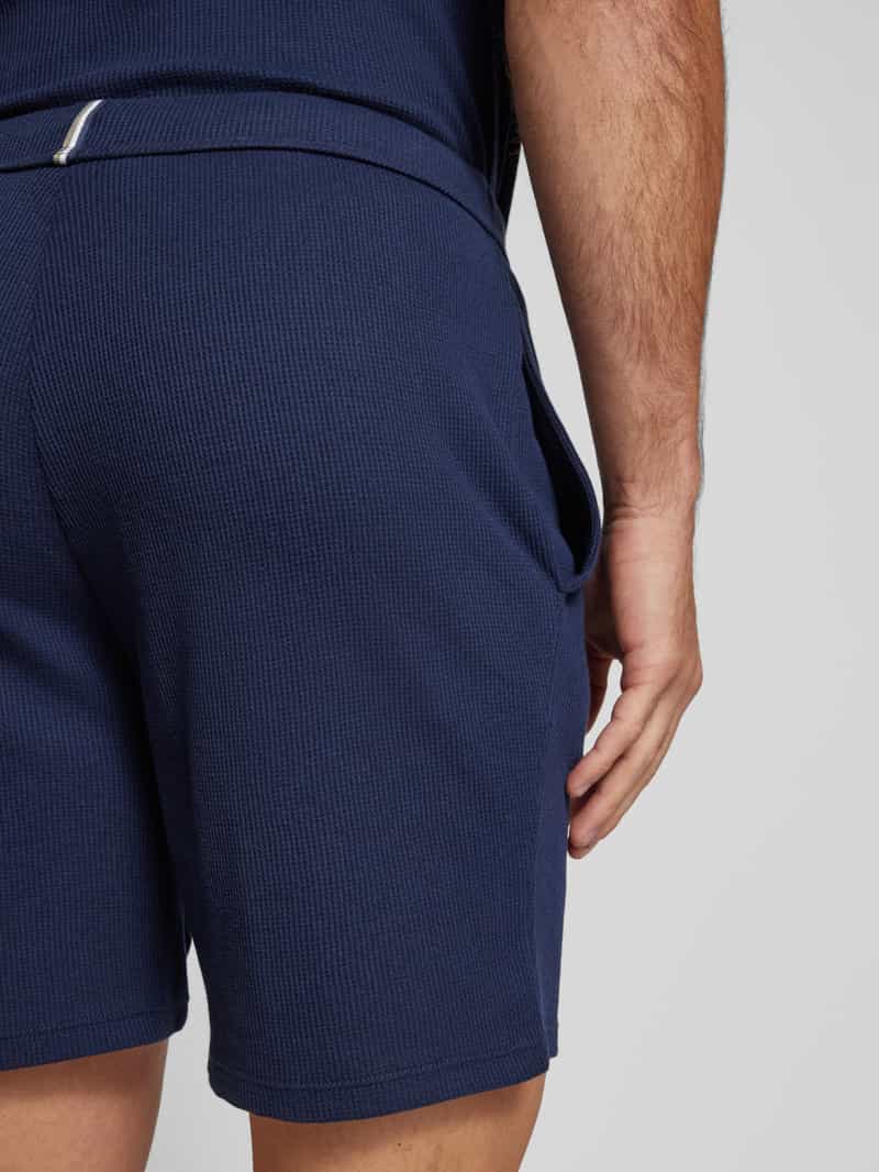 Christian Berg Men Regular fit sweatpants met structuurmotief