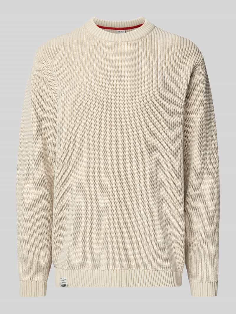 Pepe Jeans Regular fit pullover van puur katoen model 'PARKER CREW'