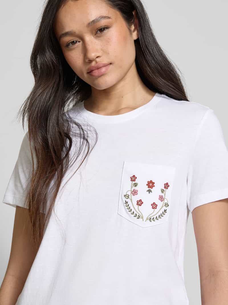 Only Regular fit T-shirt van puur katoen model 'POLLY'