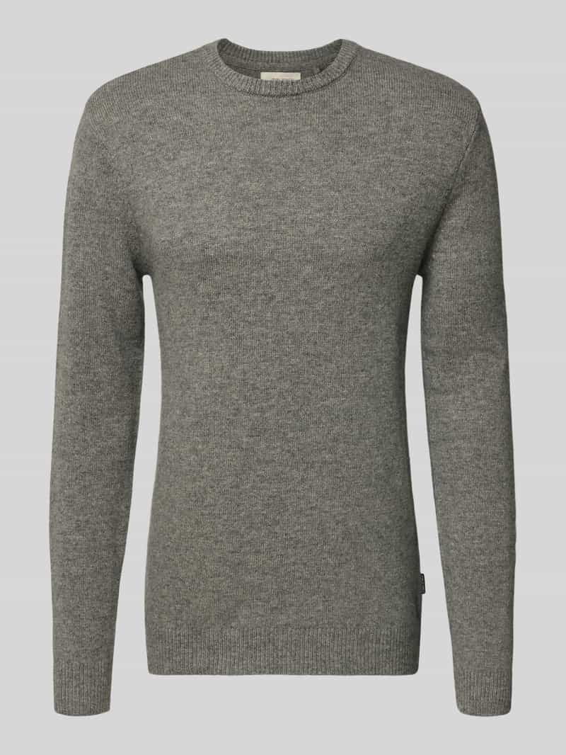 Blend Gebreide pullover met ribboorden model 'BRANKO'