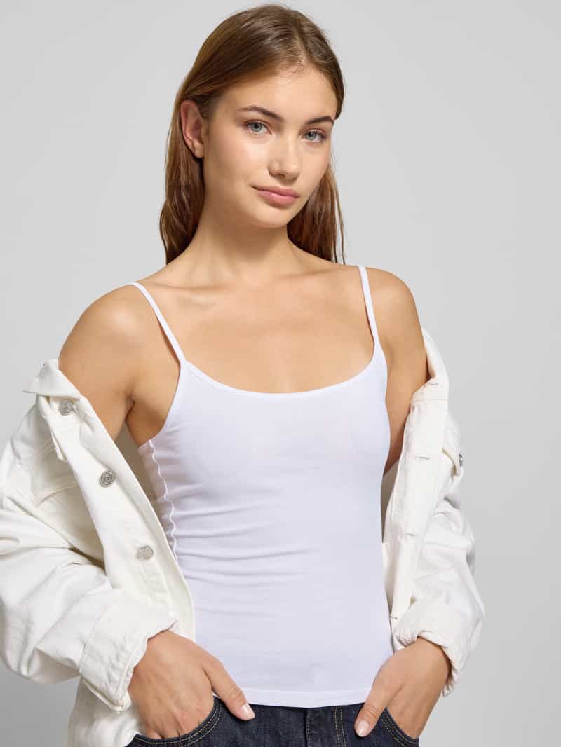 Review Top met bandjes en ronde hals