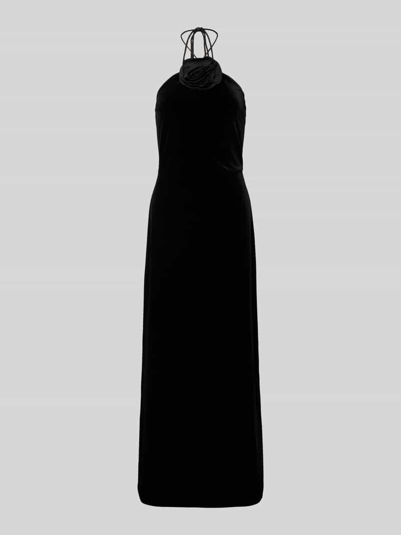 YAS Cocktailjurk met bloemenapplicatie model 'ROSETTA STRAP'