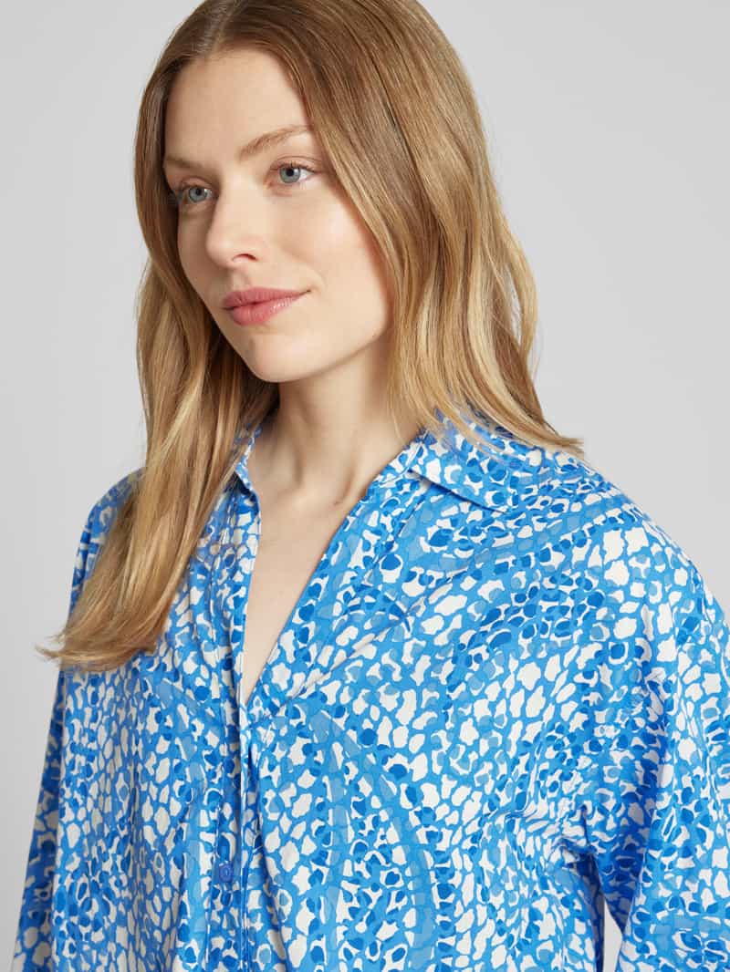 s.Oliver RED LABEL Relaxed fit overhemdblouse van puur katoen