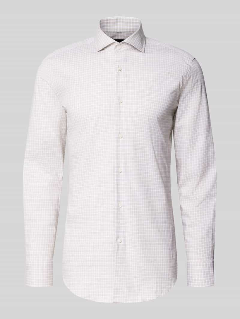 Boss Slim fit zakelijk overhemd van katoenmix model 'H-HANK-SP'