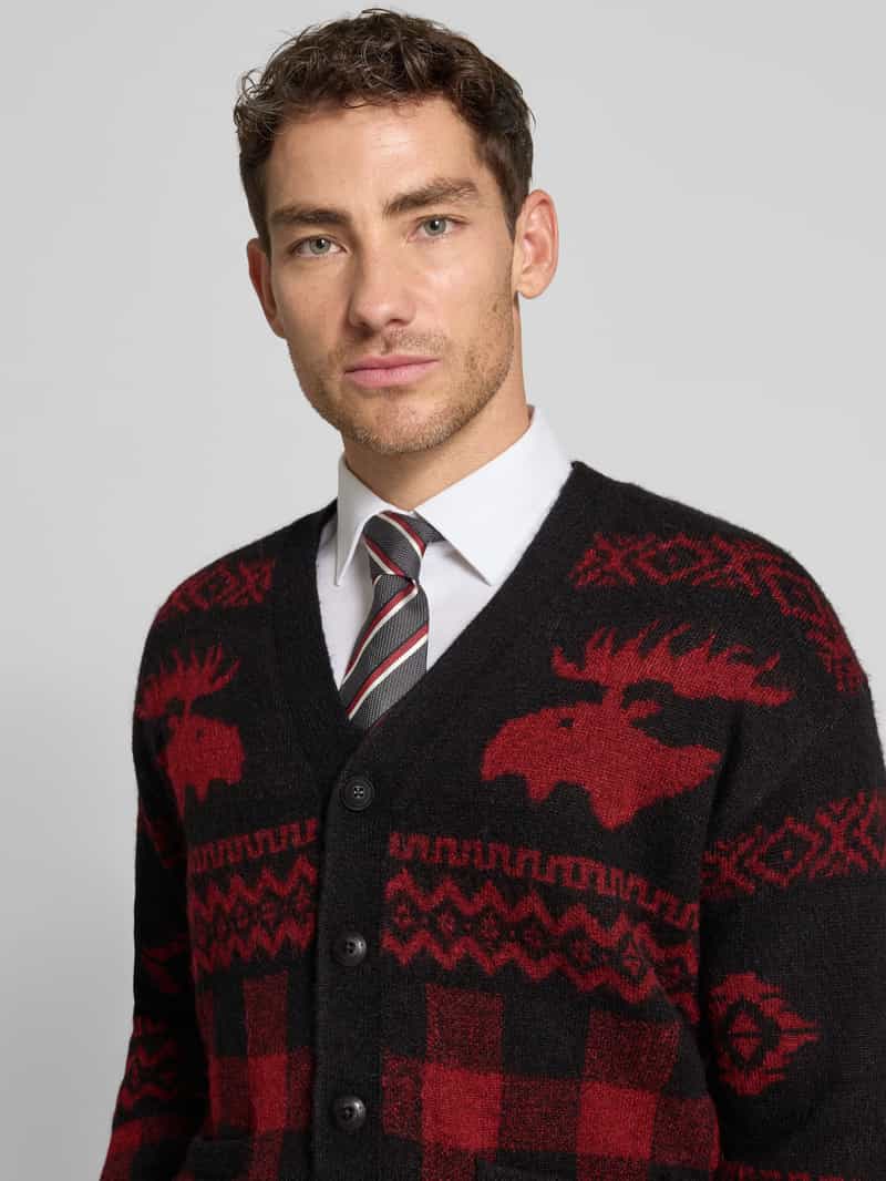 Polo Ralph Lauren Gebreid jack met V-hals en knoopsluiting