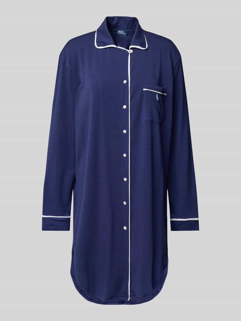 Polo Ralph Lauren Nachthemd met logostitching en borstzak