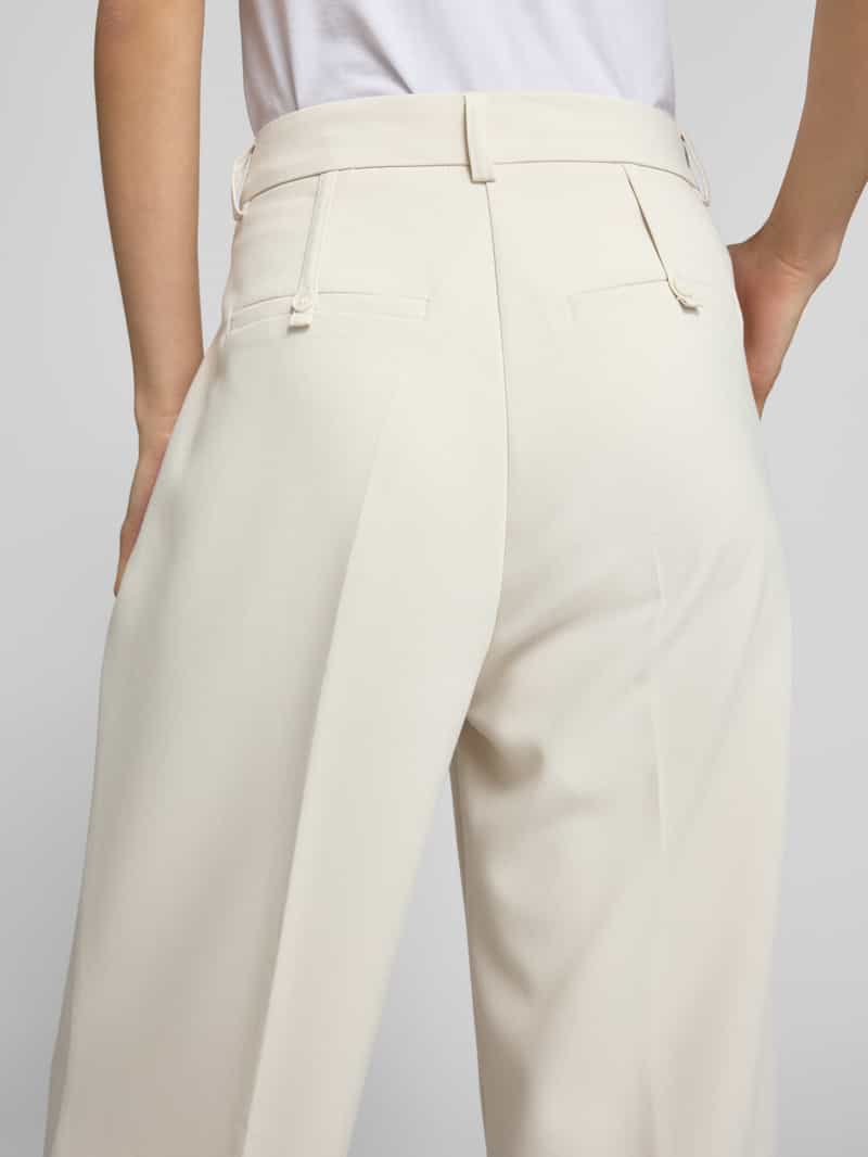 Smith and Soul Stoffen broek met wijde pijpen en persplooien